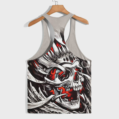 Skull 3D Racerback Tank Top- AA08540