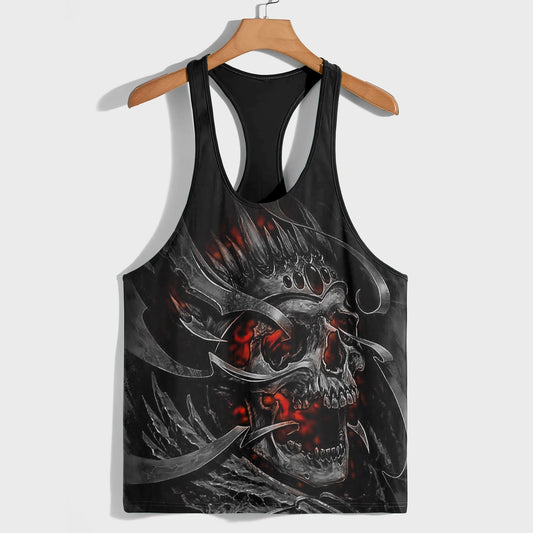 Skull 3D Racerback Tank Top- AA08541