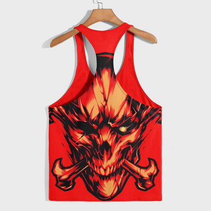 Skull 3D Racerback Tank Top- AA08695