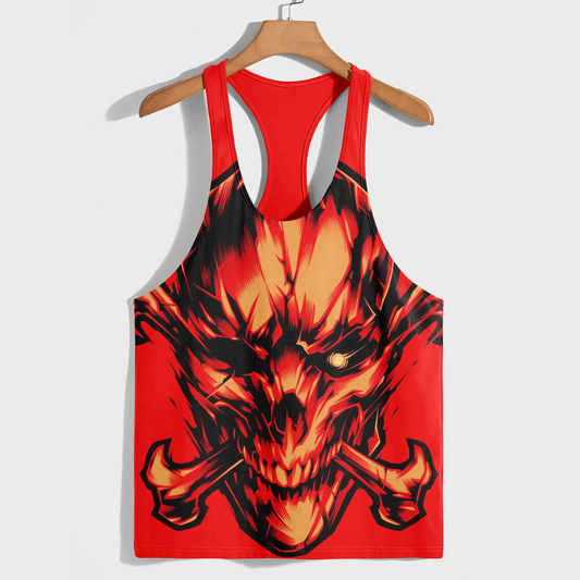 Skull 3D Racerback Tank Top- AA08695