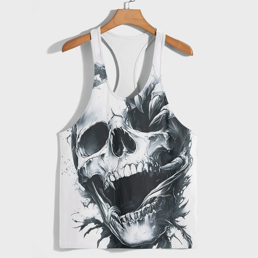 Skull 3D Racerback Tank Top- AA08698
