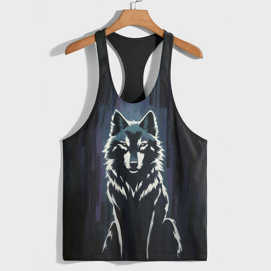 Savage Wolf Racerback Tank Top- AA08817
