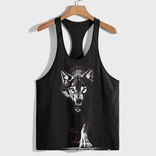 Savage Wolf Racerback Tank Top- AA08818