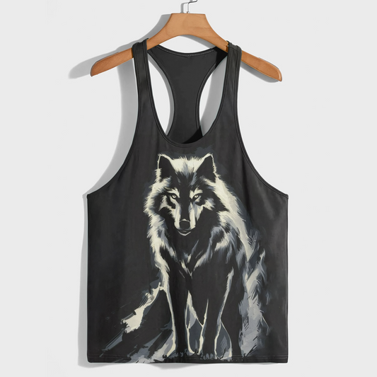 Savage Wolf Racerback Tank Top- AA08819