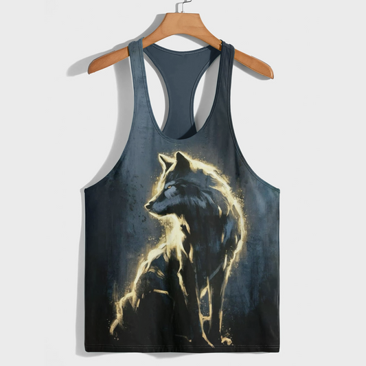 Savage Wolf Racerback Tank Top- AA08820