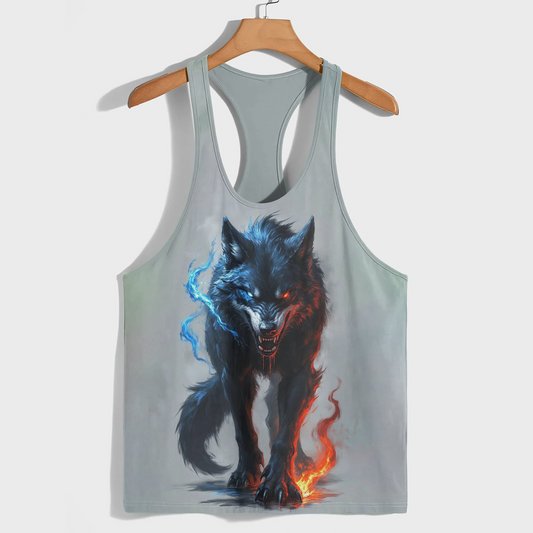 Savage Wolf Racerback Tank Top- AA08822