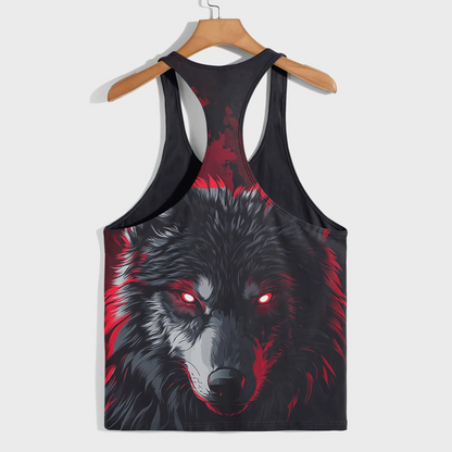 Savage Wolf Racerback Tank Top- AA08823