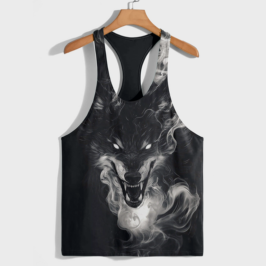 Savage Wolf Racerback Tank Top- AA08825