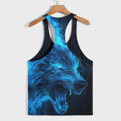 Savage Wolf Racerback Tank Top- AA08826