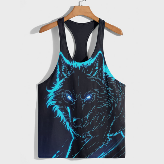 Savage Wolf Racerback Tank Top- AA08828