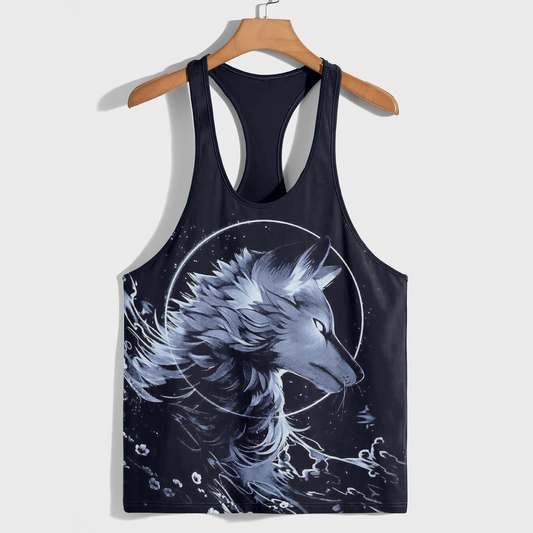 Savage Wolf Racerback Tank Top- AA08830