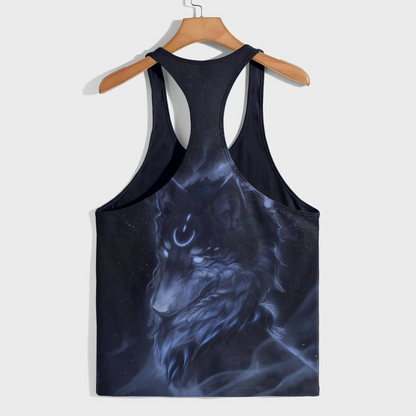 Savage Wolf Racerback Tank Top- AA08832