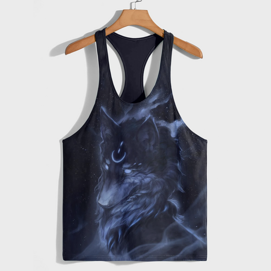 Savage Wolf Racerback Tank Top- AA08832