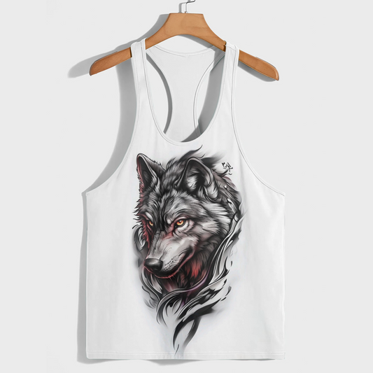 Savage Wolf Racerback Tank Top- AA08834