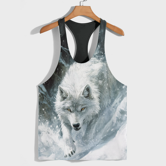 Savage Wolf Racerback Tank Top- AA08836