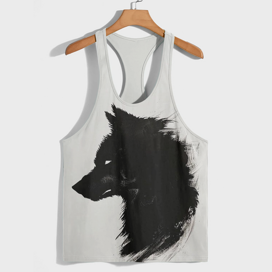 Savage Wolf Racerback Tank Top- AA08838