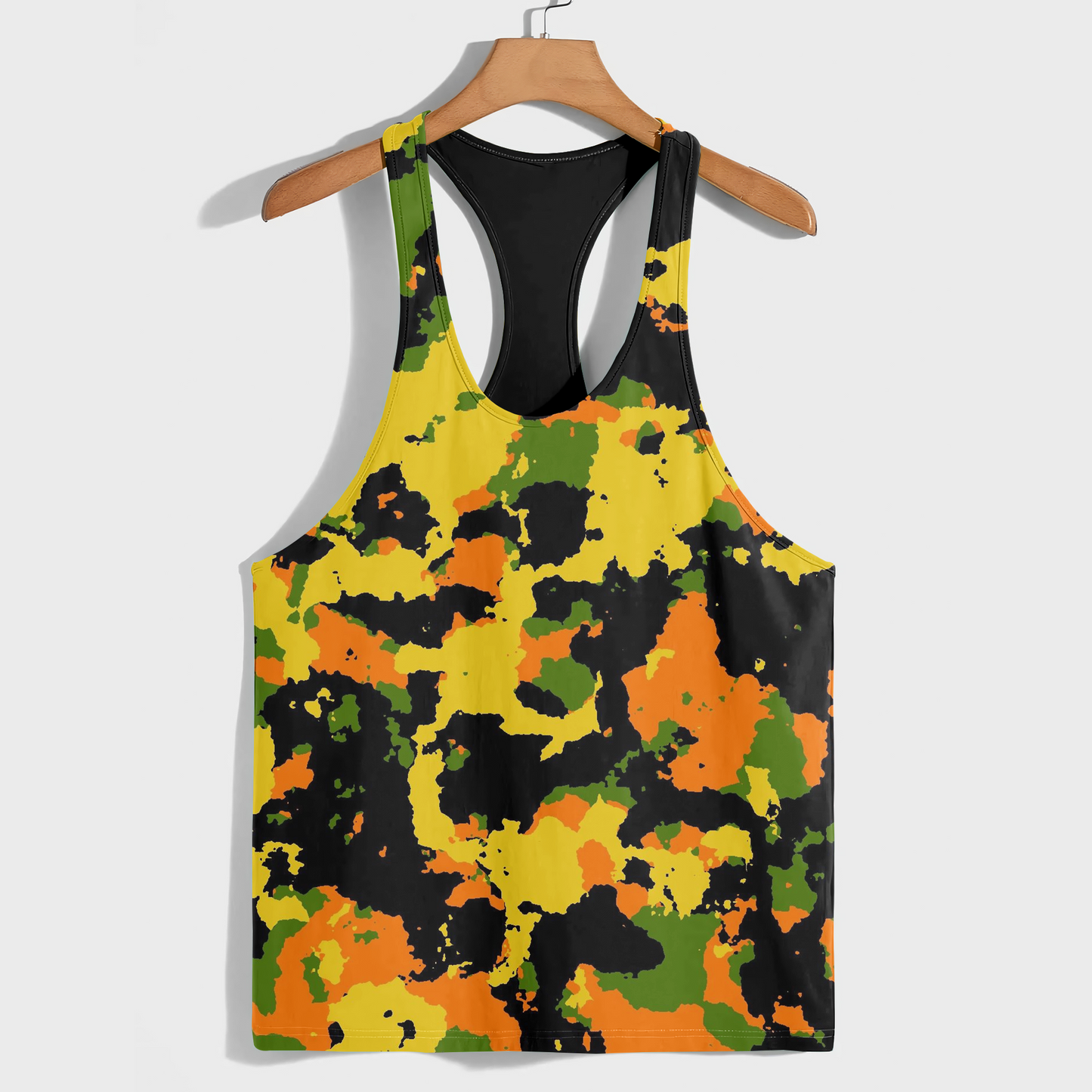Camo Racerback Tank Top – Tactical Strength for Bodybuilders- AA08849