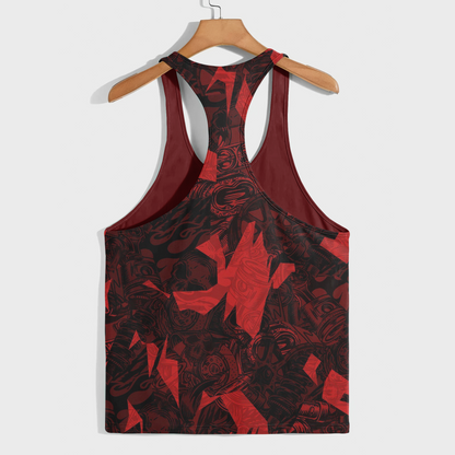 Camo Racerback Tank Top – Tactical Strength for Bodybuilders- AA08851