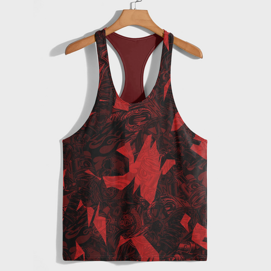 Camo Racerback Tank Top – Tactical Strength for Bodybuilders- AA08851