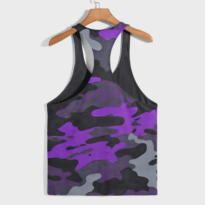 Camo Racerback Tank Top – Tactical Strength for Bodybuilders- AA08852