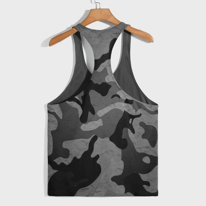 Camo Racerback Tank Top – Tactical Strength for Bodybuilders- AA08855