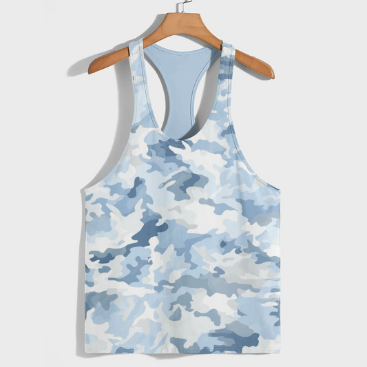 Camo Racerback Tank Top – Tactical Strength for Bodybuilders- AA08857