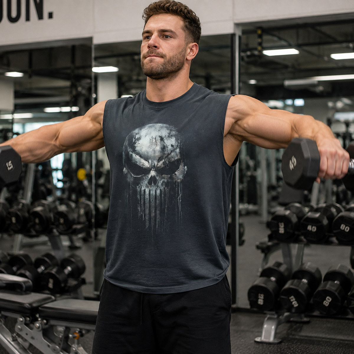 Dread Skull Cut-Off Tank- AA08010