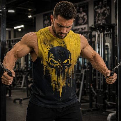 Dread Skull Cut-Off Tank- AA08008
