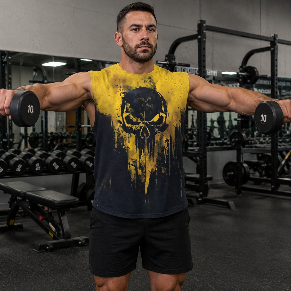 Dread Skull Cut-Off Tank- AA08008