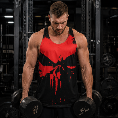 Skull Power Training Tank Top for Men- AA07901