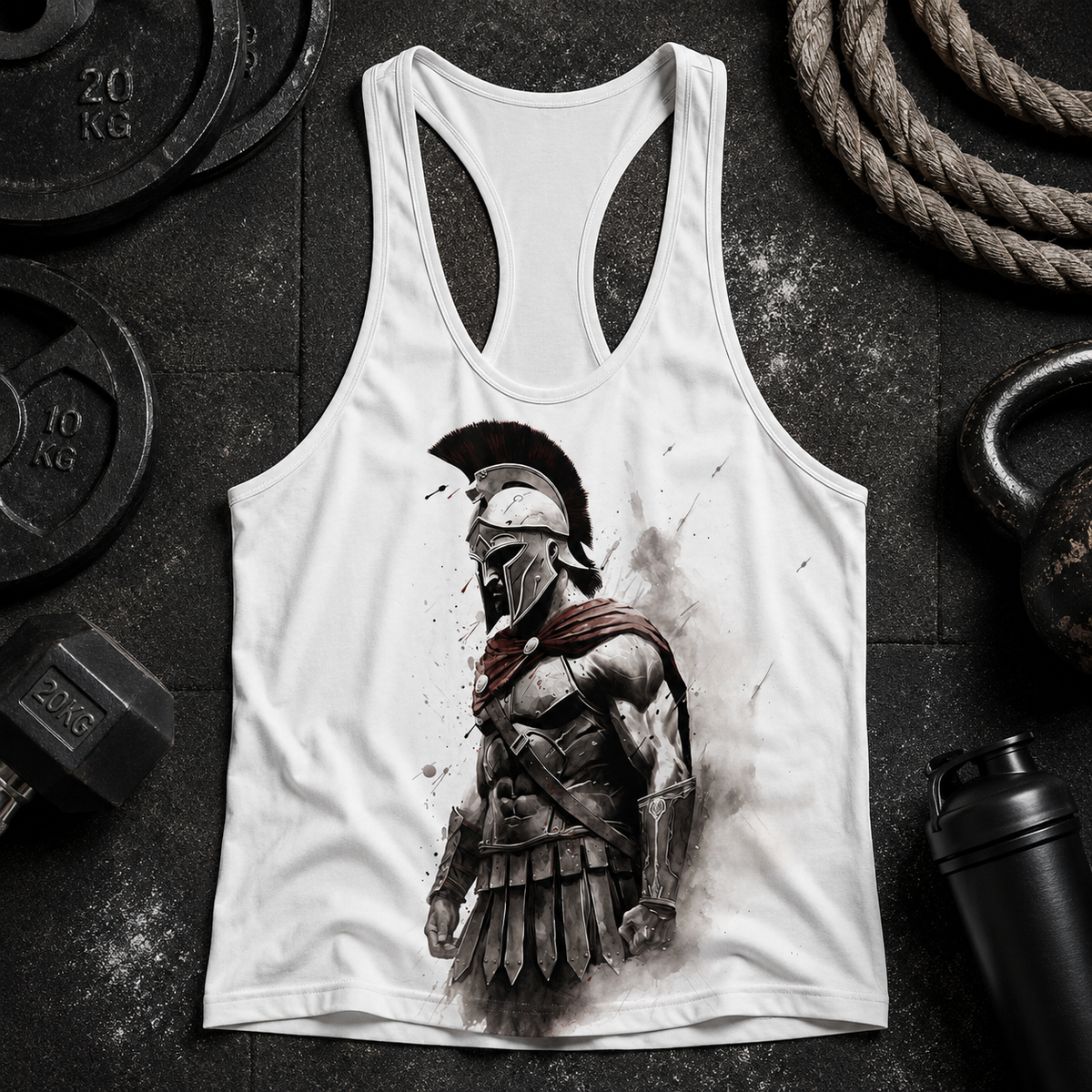 Warrior Spirit 3D Racerback Tank Top- TT01727