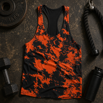 Camo Racerback Tank Top – Tactical Strength for Bodybuilders- AA07596
