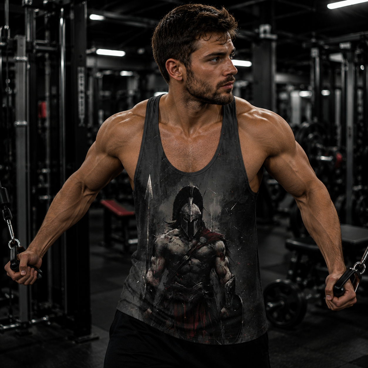 Warrior Spirit 3D Racerback Tank Top- TT01726