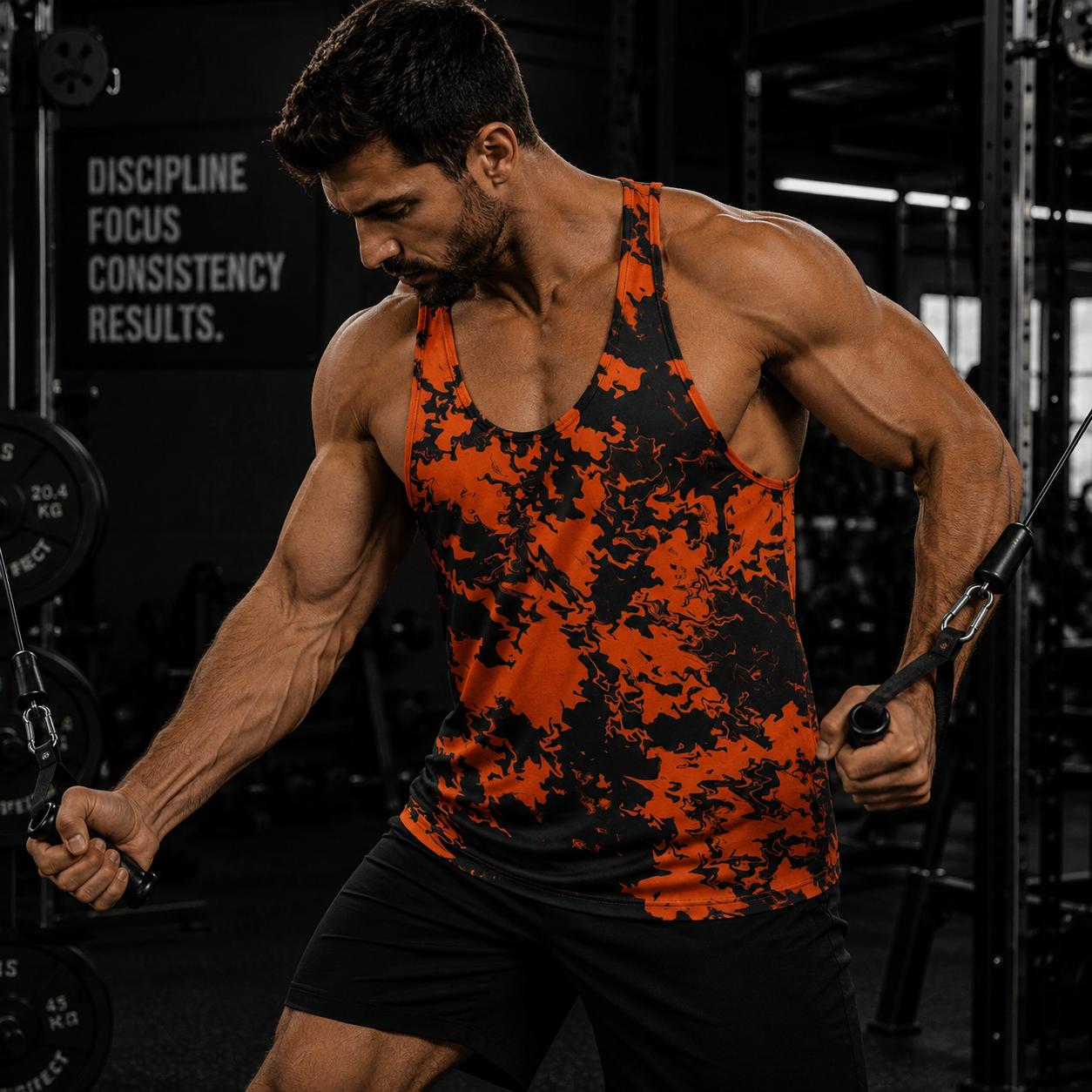Camo Racerback Tank Top – Tactical Strength for Bodybuilders- AA07596