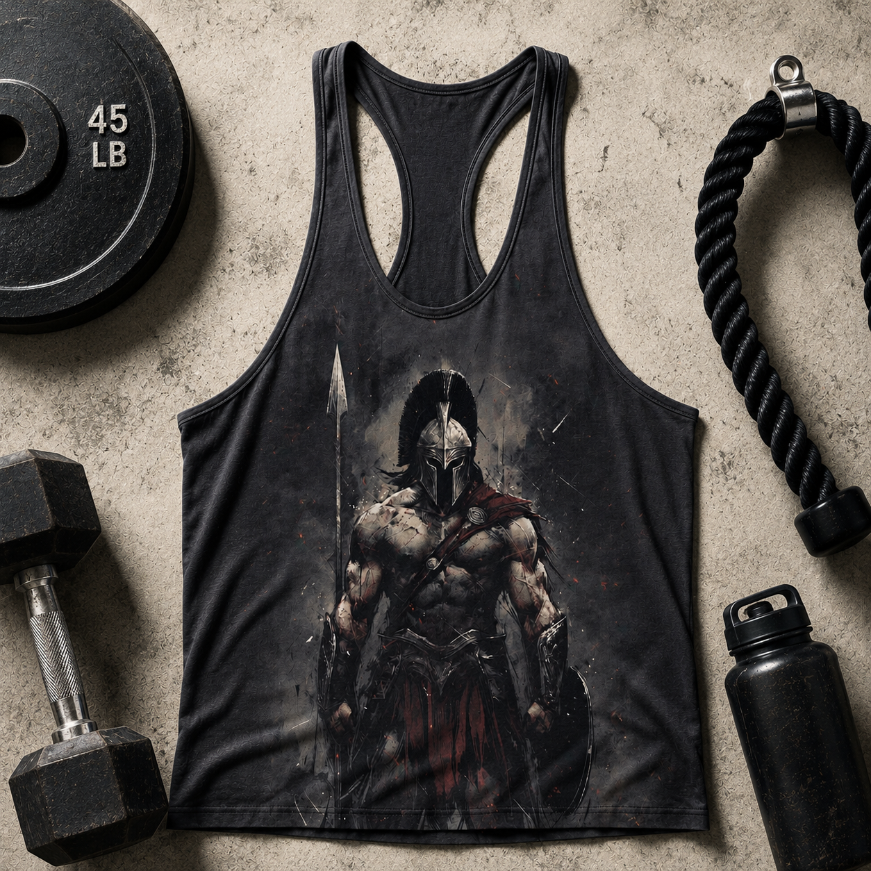 Warrior Spirit 3D Racerback Tank Top- TT01726