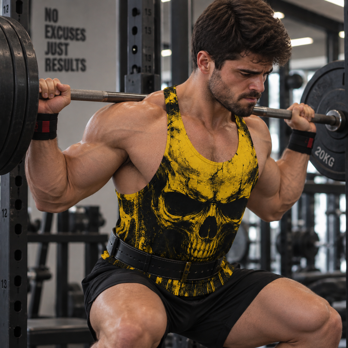 Skull 3D Racerback Tank Top- TT03172