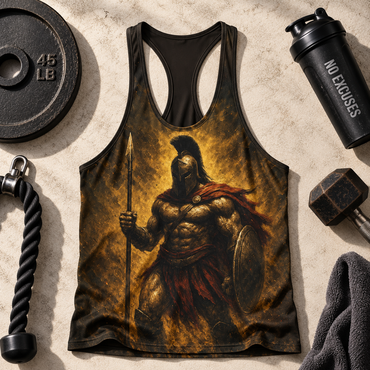 Warrior Spirit 3D Racerback Tank Top- AA07931