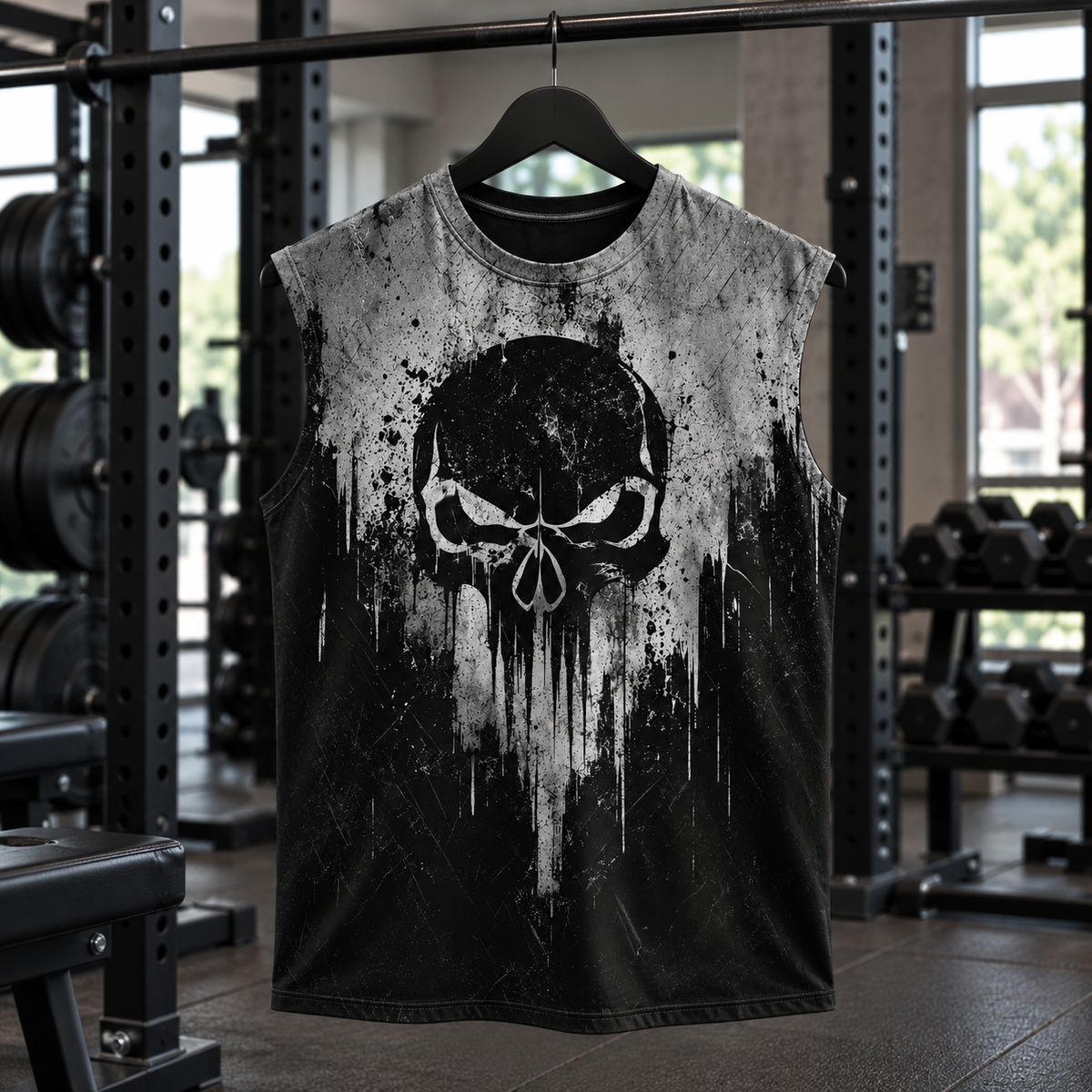 Dread Skull Cut-Off Tank- TT03321