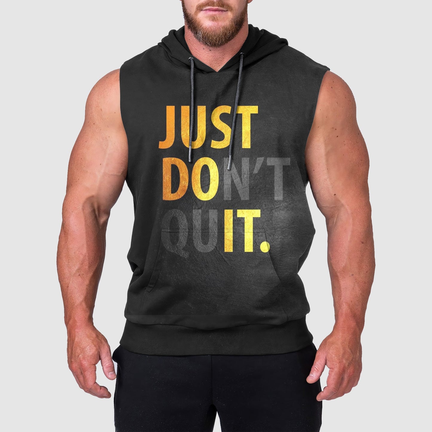 Ultimate Gym Sleeveless Hoodie for Men: Stay Cool and Comfy During Intense Workouts- TT00160