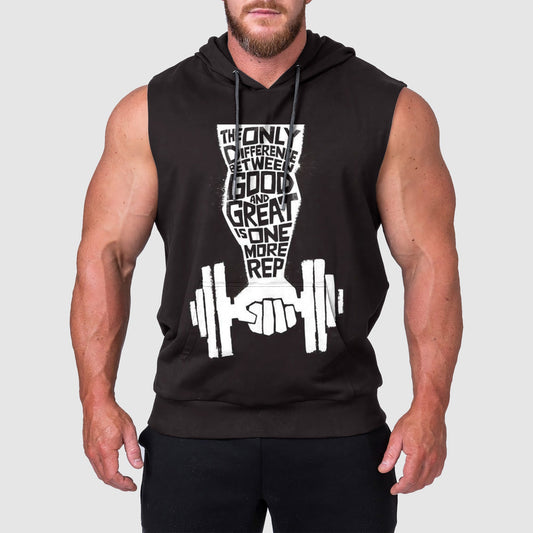 Ultimate Gym Sleeveless Hoodie for Men: Stay Cool and Comfy During Intense Workouts- TT00169