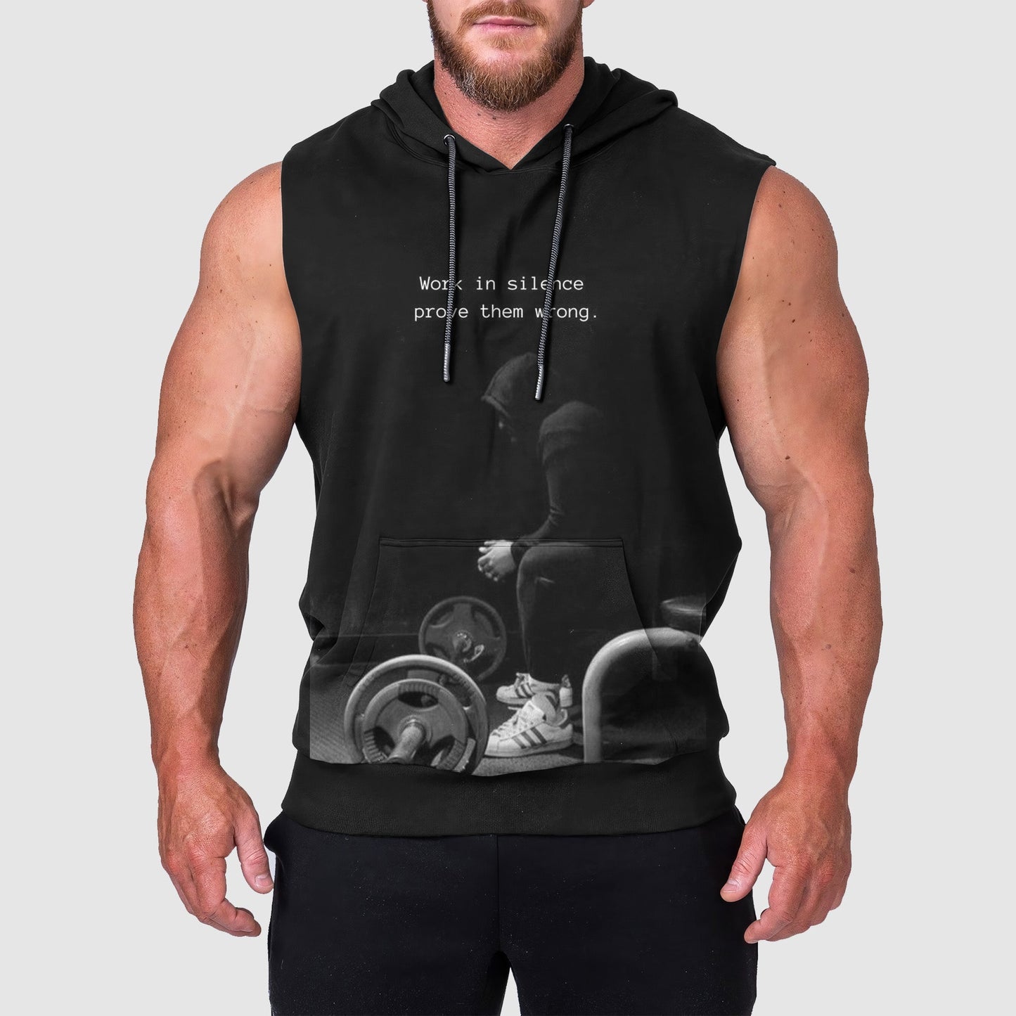 Ultimate Gym Sleeveless Hoodie for Men: Stay Cool and Comfy During Intense Workouts- TT00171