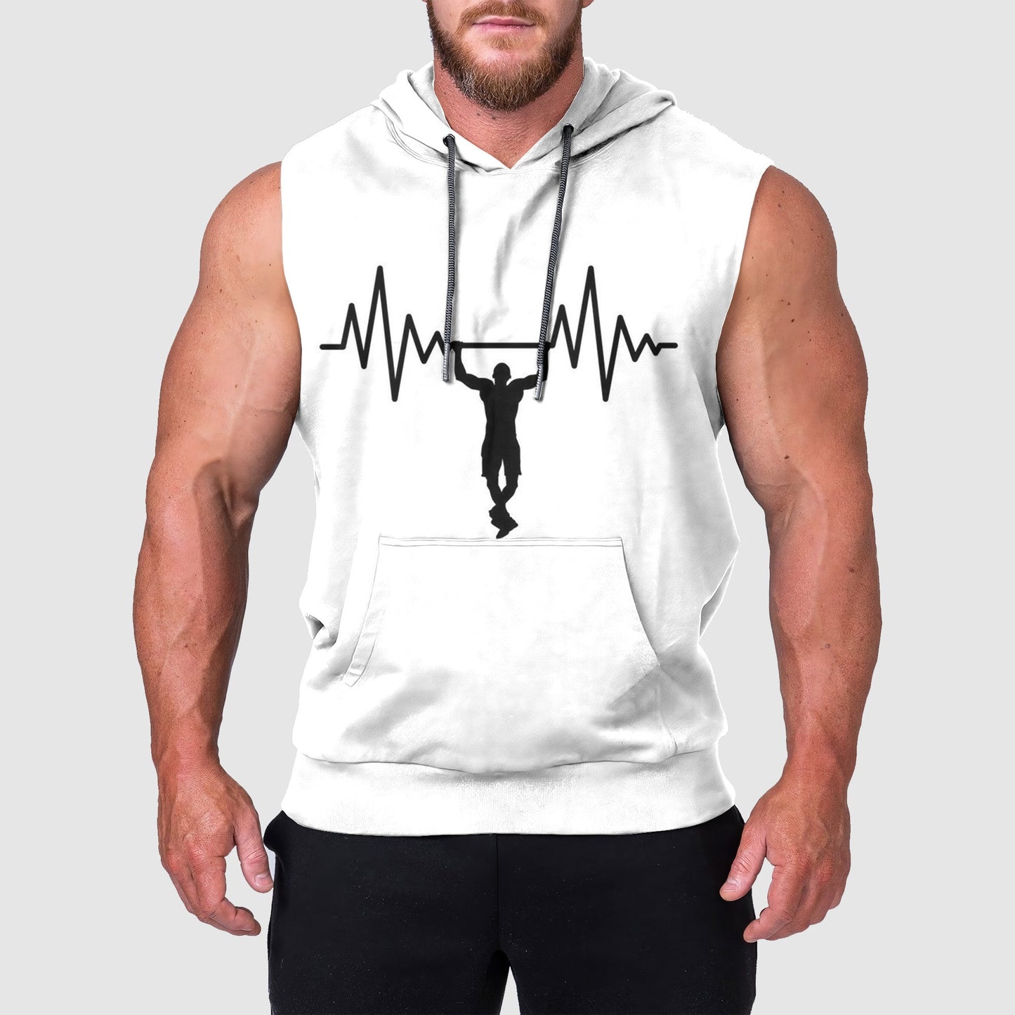 Ultimate Gym Sleeveless Hoodie for Men: Stay Cool and Comfy During Intense Workouts- TT00181