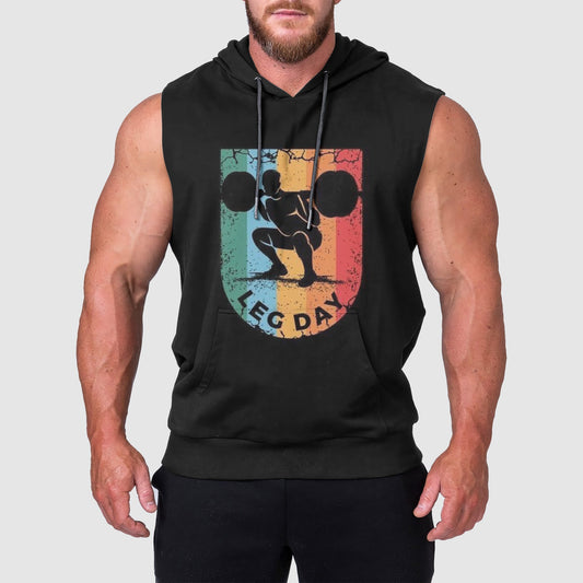 Ultimate Gym Sleeveless Hoodie for Men: Stay Cool and Comfy During Intense Workouts- TT00187