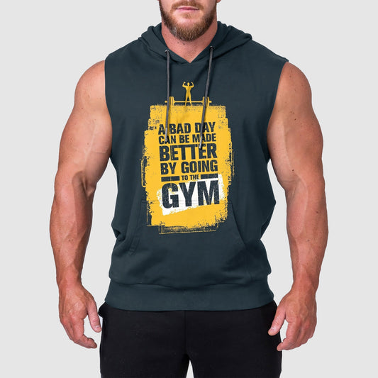 Ultimate Gym Sleeveless Hoodie for Men: Stay Cool and Comfy During Intense Workouts- TT00207