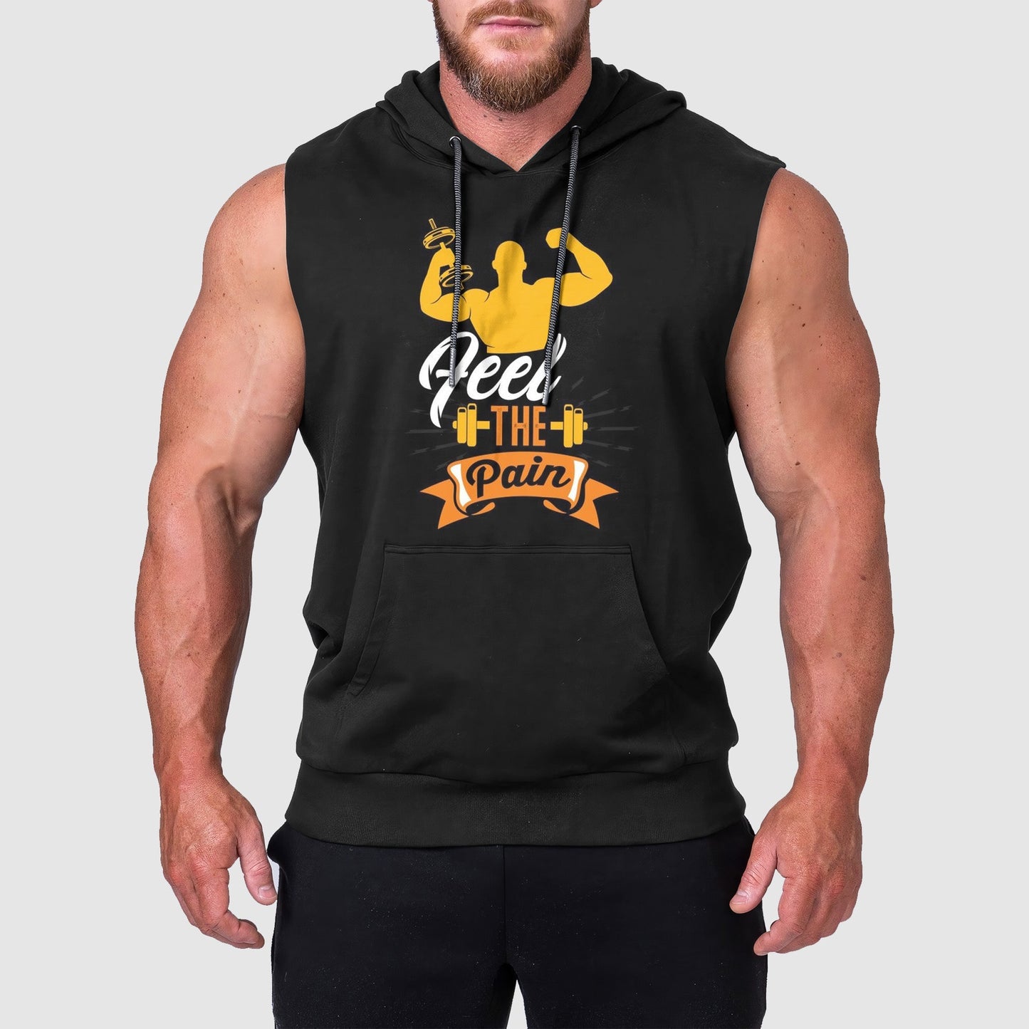 Ultimate Gym Sleeveless Hoodie for Men: Stay Cool and Comfy During Intense Workouts- TT00210