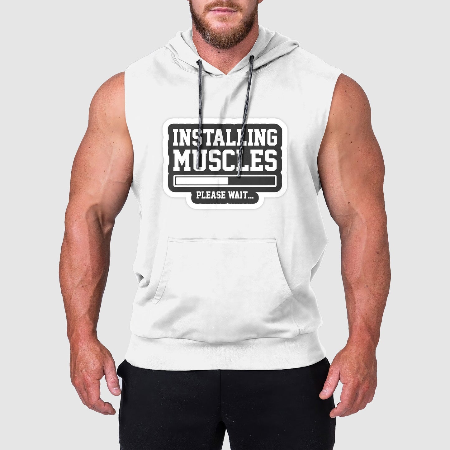 Ultimate Gym Sleeveless Hoodie for Men: Stay Cool and Comfy During Intense Workouts- TT00364