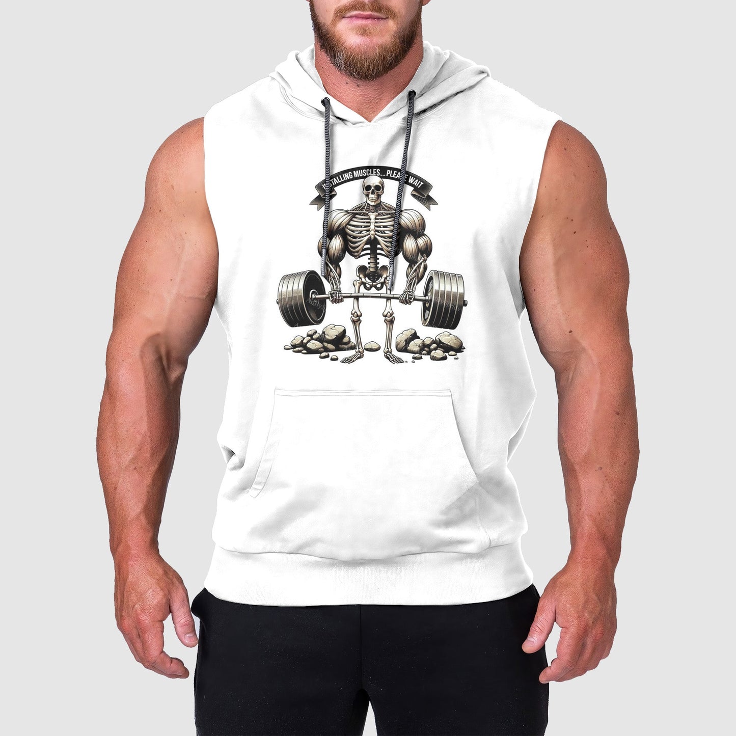 Ultimate Gym Sleeveless Hoodie for Men: Stay Cool and Comfy During Intense Workouts- TT00365