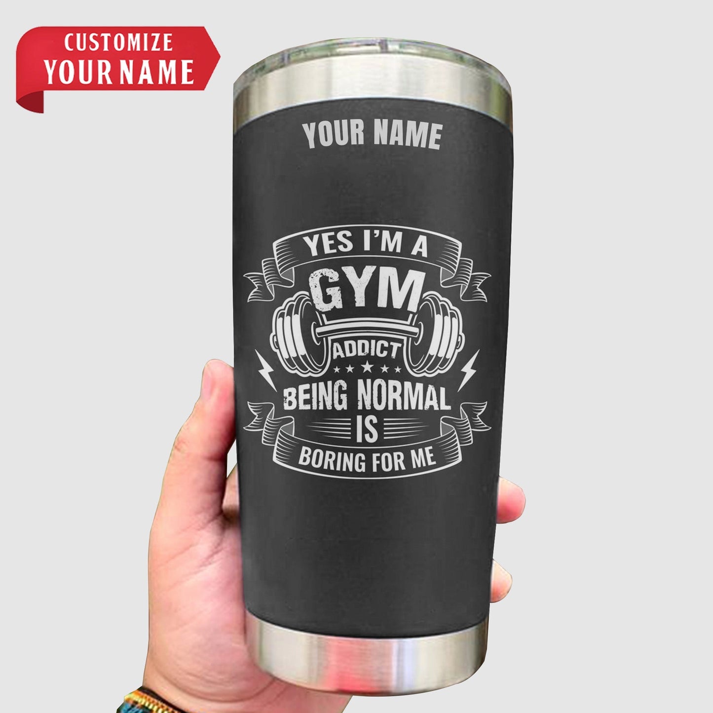 Personalized GymPro Tumblers: Hydration On-the-Go!- TT00433