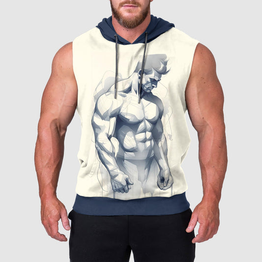 Ultimate Gym Sleeveless Hoodie for Men: Stay Cool and Comfy During Intense Workouts- TT00563