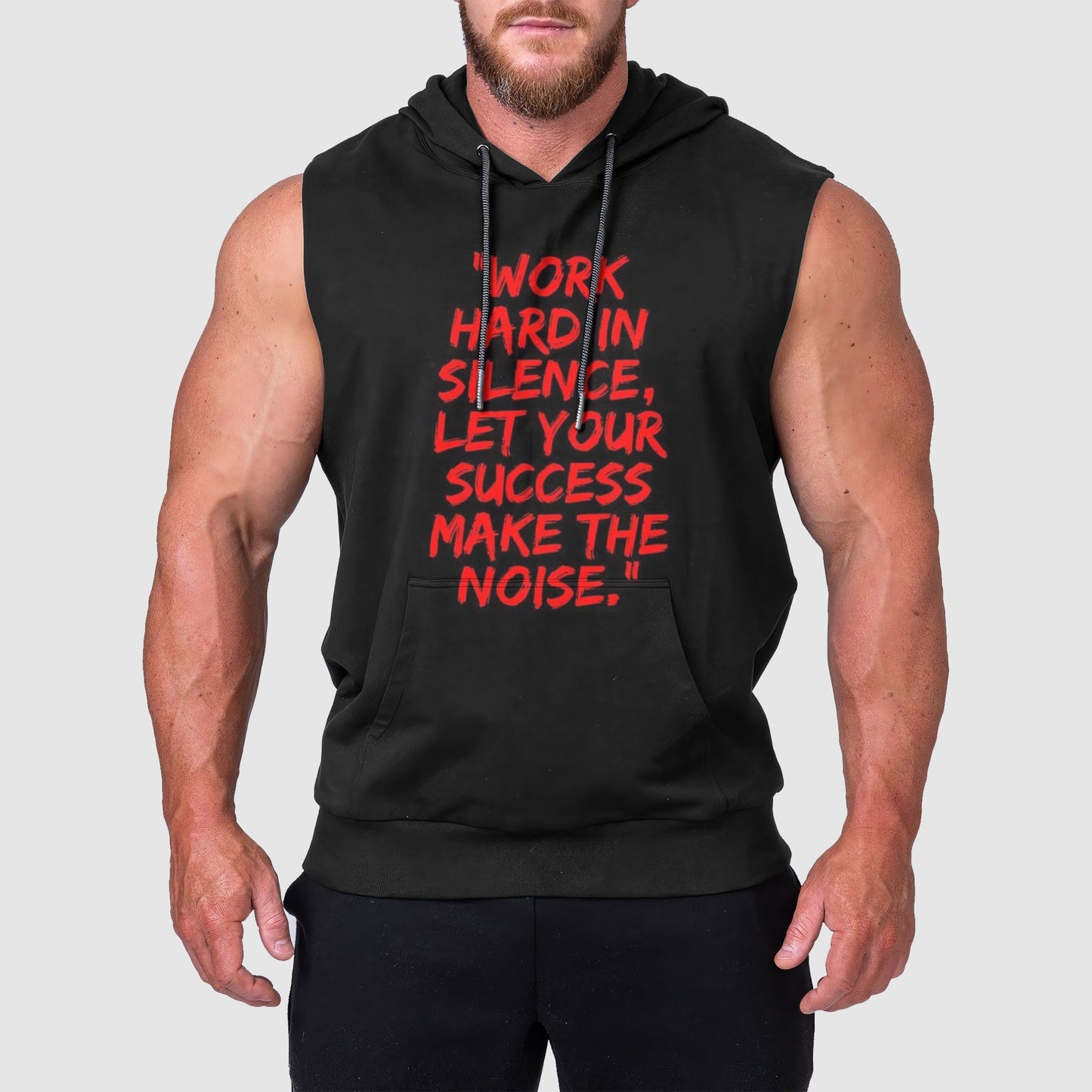 Ultimate Gym Sleeveless Hoodie for Men: Stay Cool and Comfy During Intense Workouts- TT00572